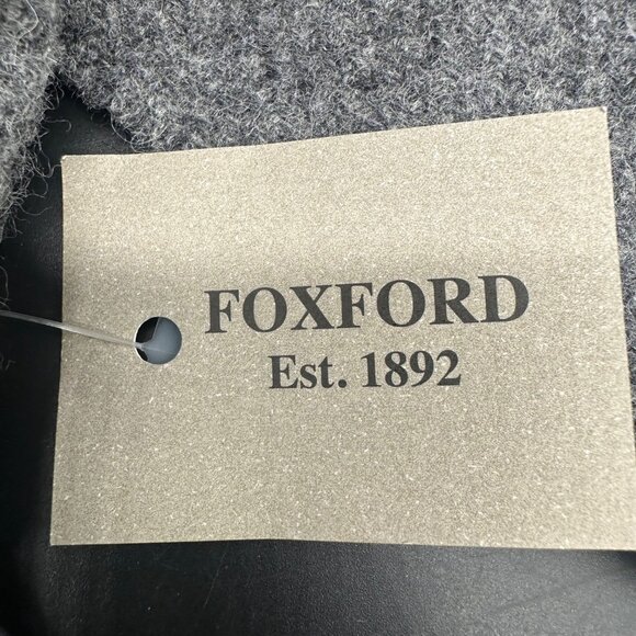 Foxford Lambswool Plaid Scarf Gray Fringe Ireland Ref Yellow Winter Accessory - Picture 3 of 8